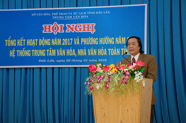 Tổng kết hoạt động hệ thống Trung tâm Văn hóa, Nhà Văn hóa toàn tỉnh năm 2017